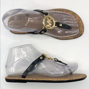 Michael Kors MK Charm Jelly Thong Sandals size 6
